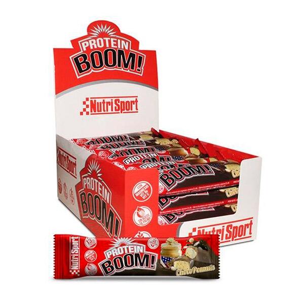 Nutrisport - Protein Boom 24 barritas x 49 g - Barritas de proteína -  Sabor: Ca 1/1