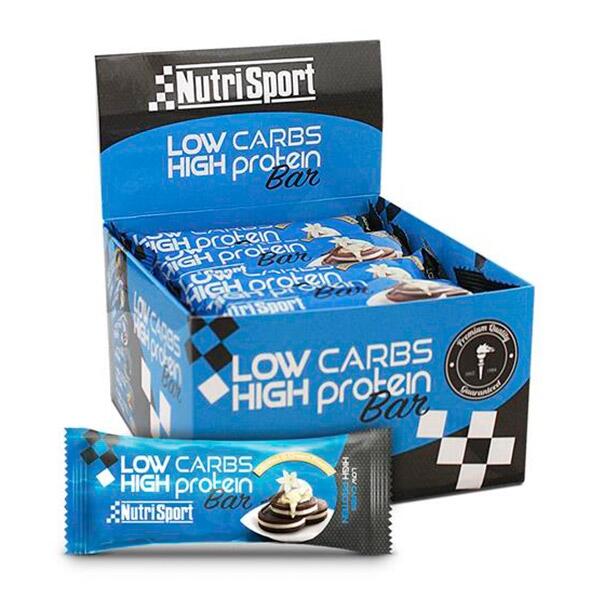 Nutrisport - Barritas Low Carbs - 16 barrita x 60 gr - Low Carbs High Protein -