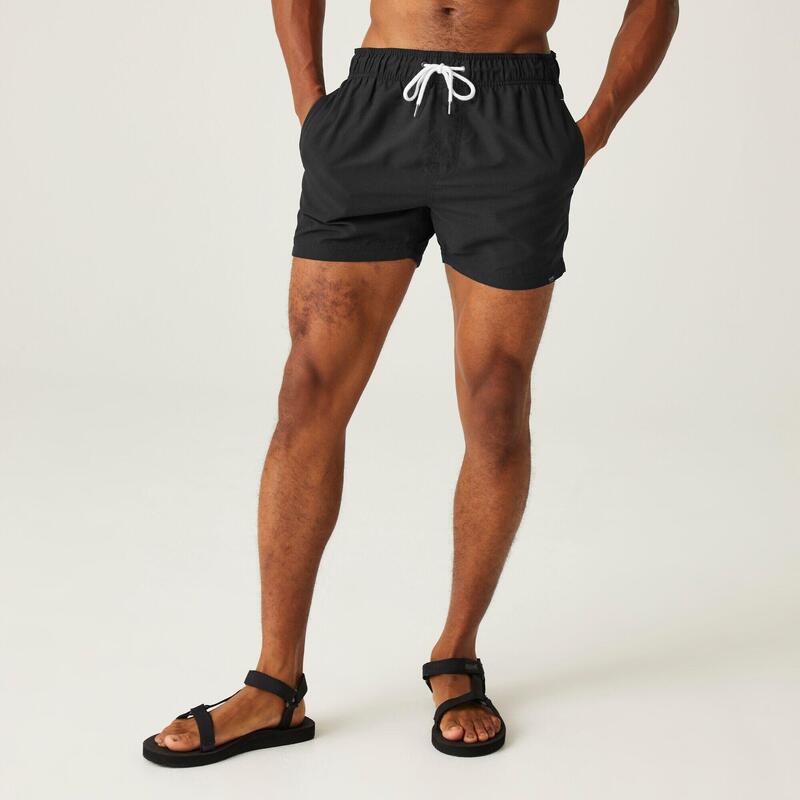 Mawson II Short de bain pour homme - Noir