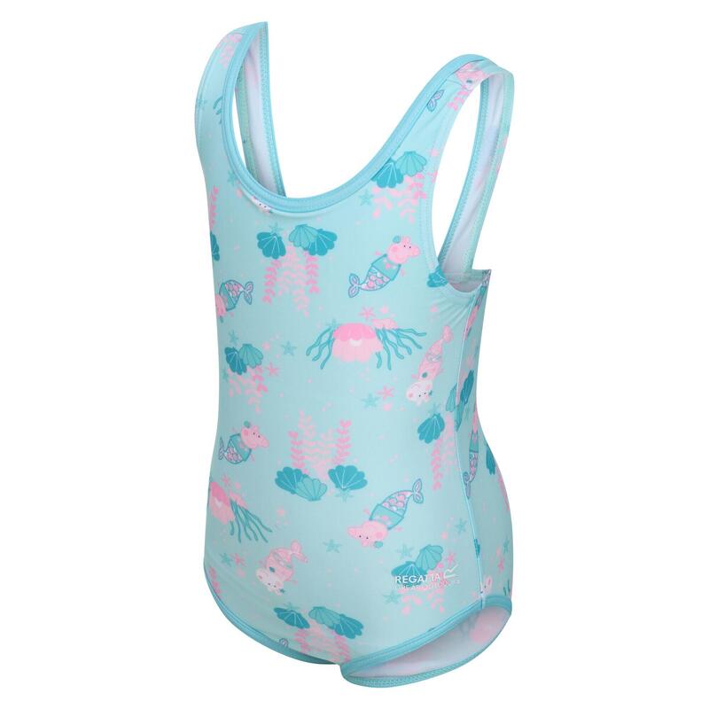 Peppa Pig Combinaison de natation pour fille - Bleu clair