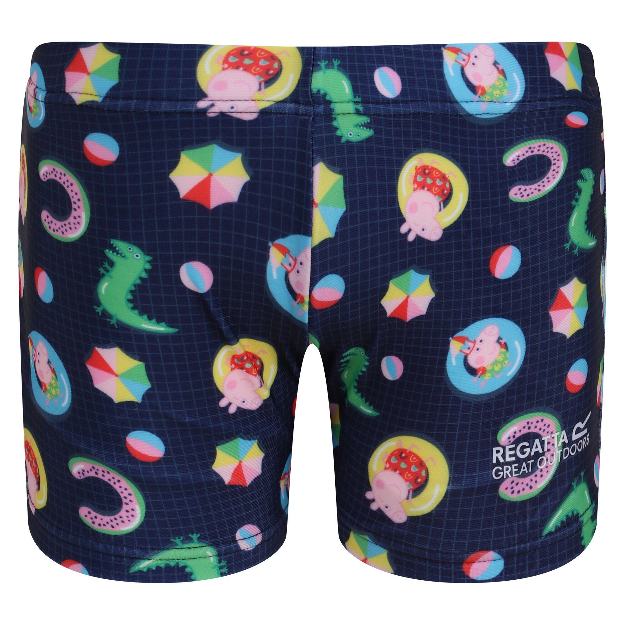 Peppa Pig Kids Swim Rash Suit Set - Navy White 3/5