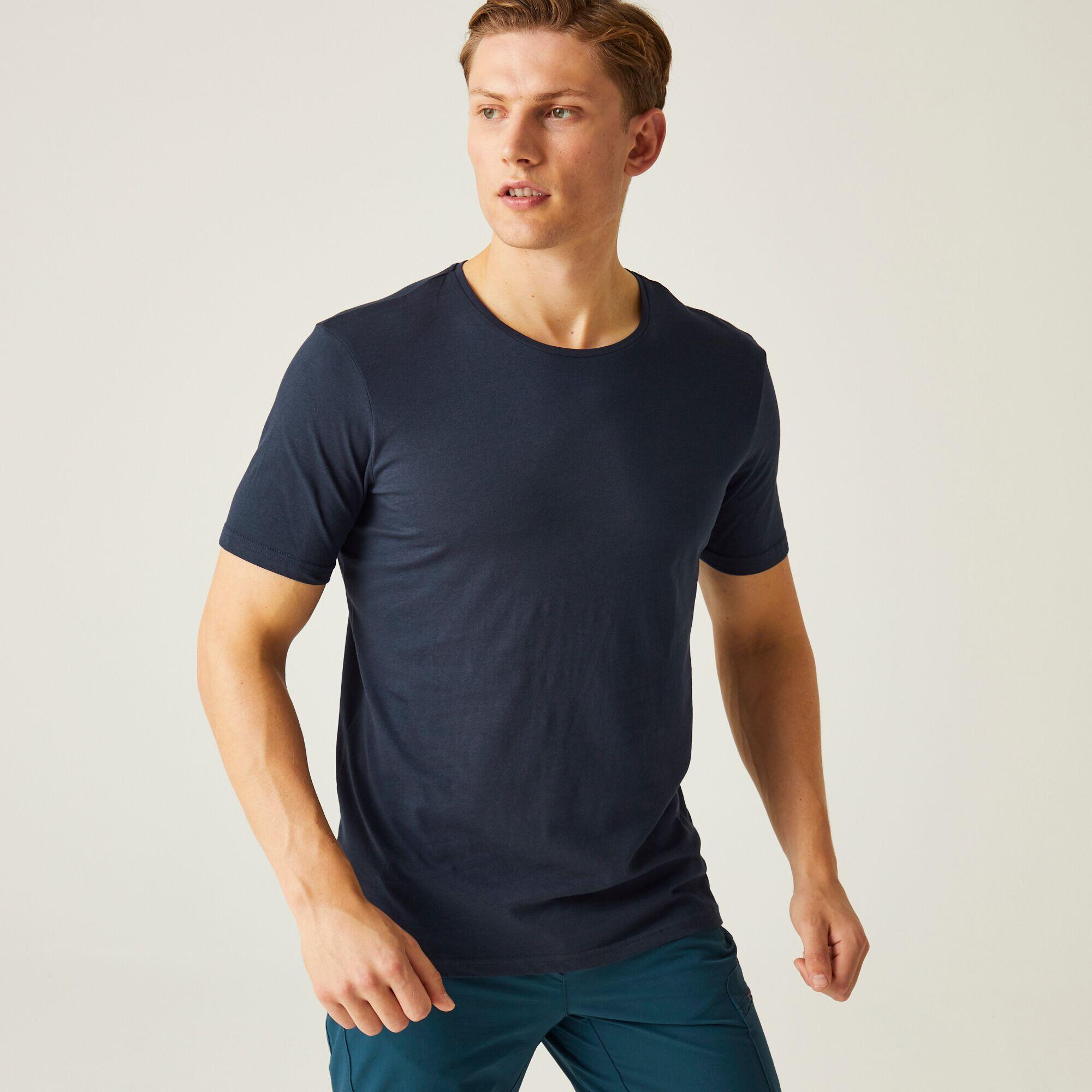 REGATTA Tait Men's Walking Short Sleeve T-Shirt - Navy