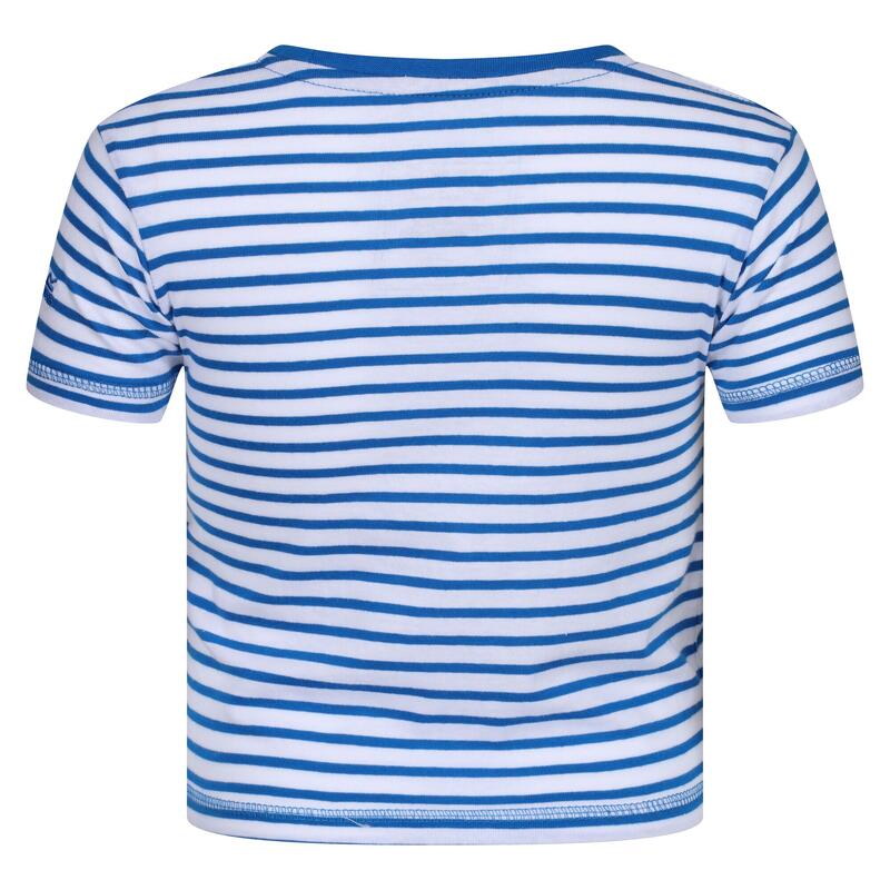 Peppa Stripe T-shirt de marche à manches courtes pour enfant - Bleu