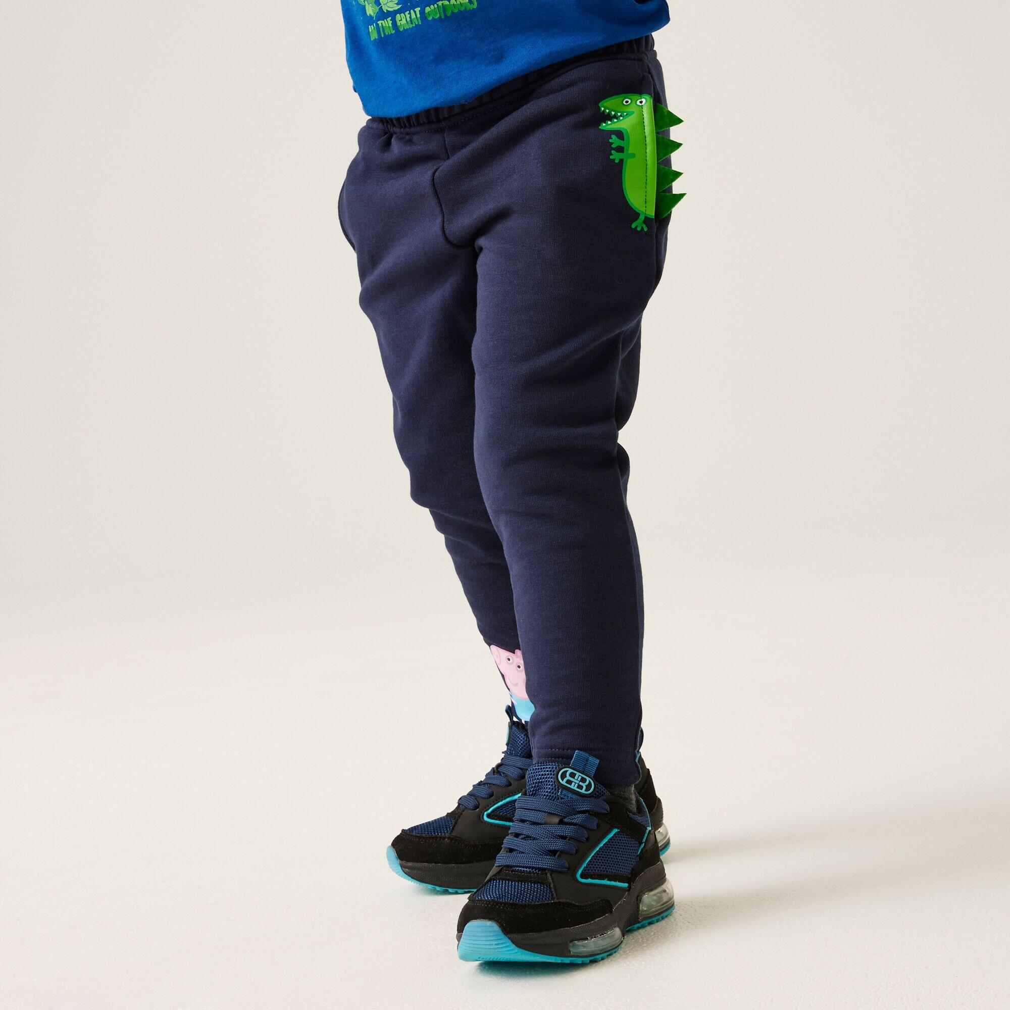 Peppa Pig Kids' Hiking Polycotton Joggers - Navy 1/5