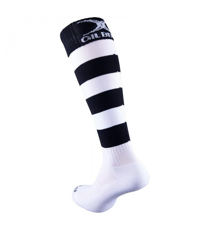 Kryten II Hoop Socks, Black / White 1/3