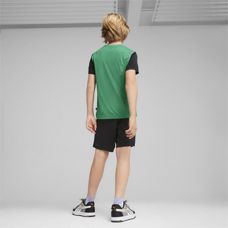 Polyester short set voor jongeren PUMA Archive Green