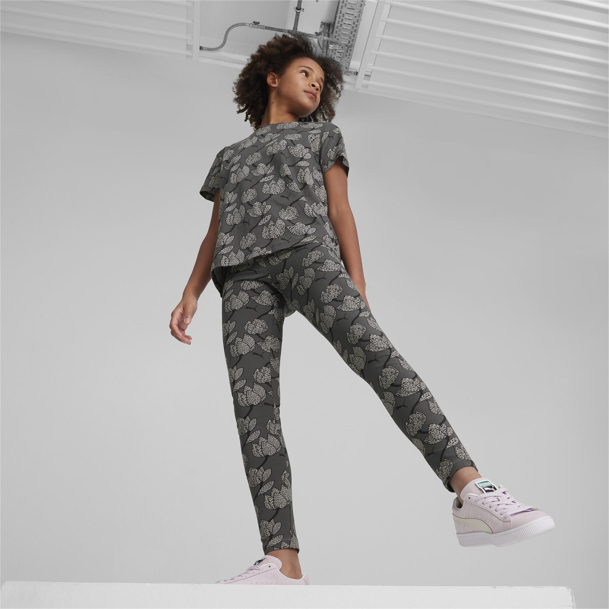 Legging imprimé floral fille Puma ESS+ Blossom 4/7
