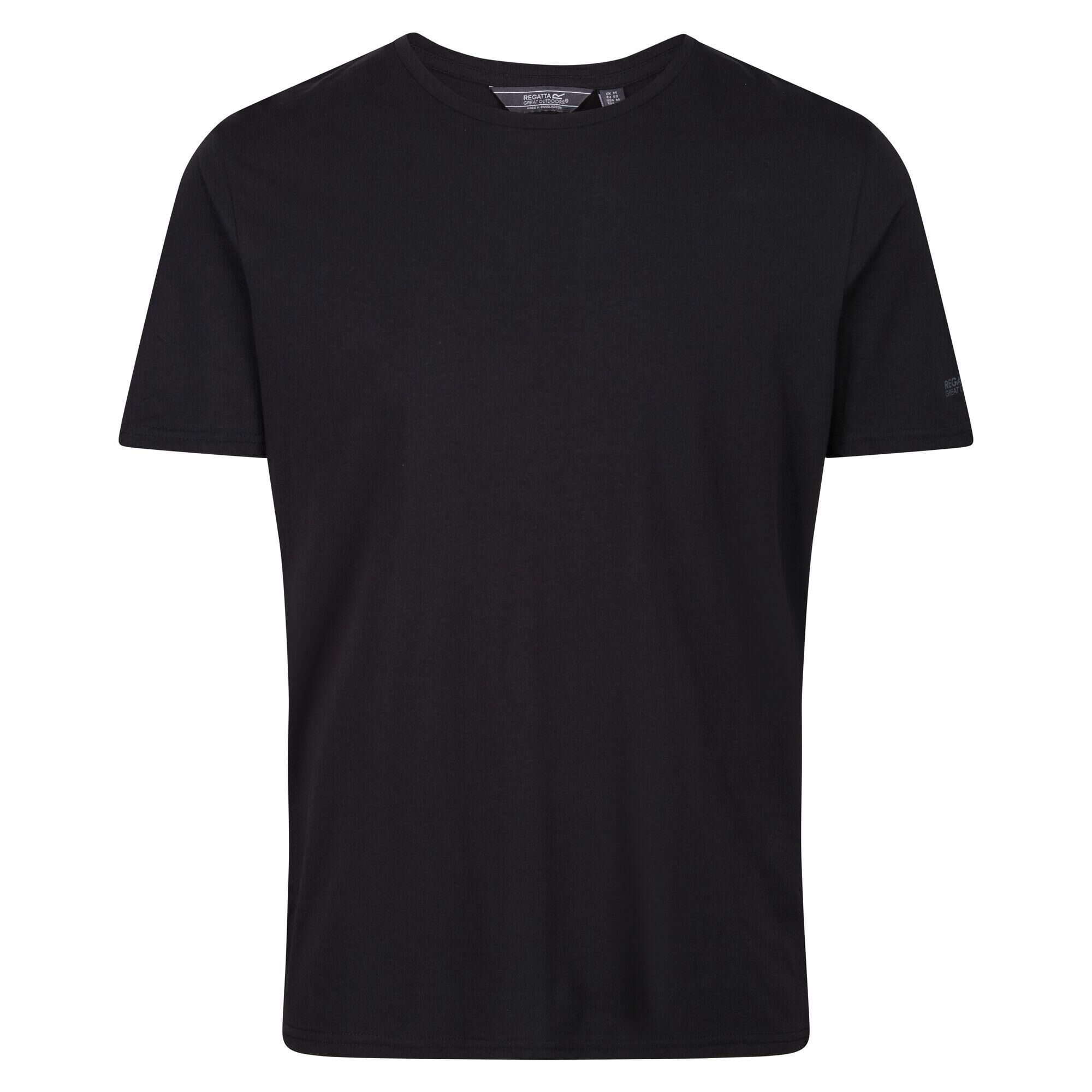 REGATTA Tait Men's Walking Short Sleeve T-Shirt - Black