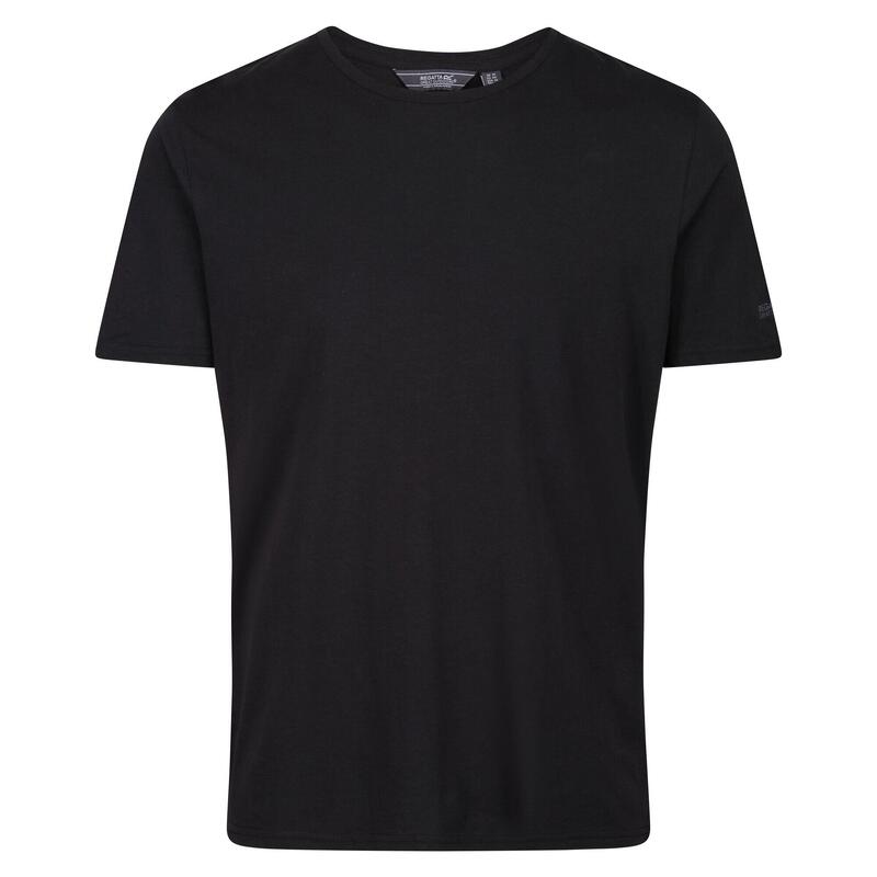 Tait wandel-T-shirt met korte mouwen voor heren - Zwart