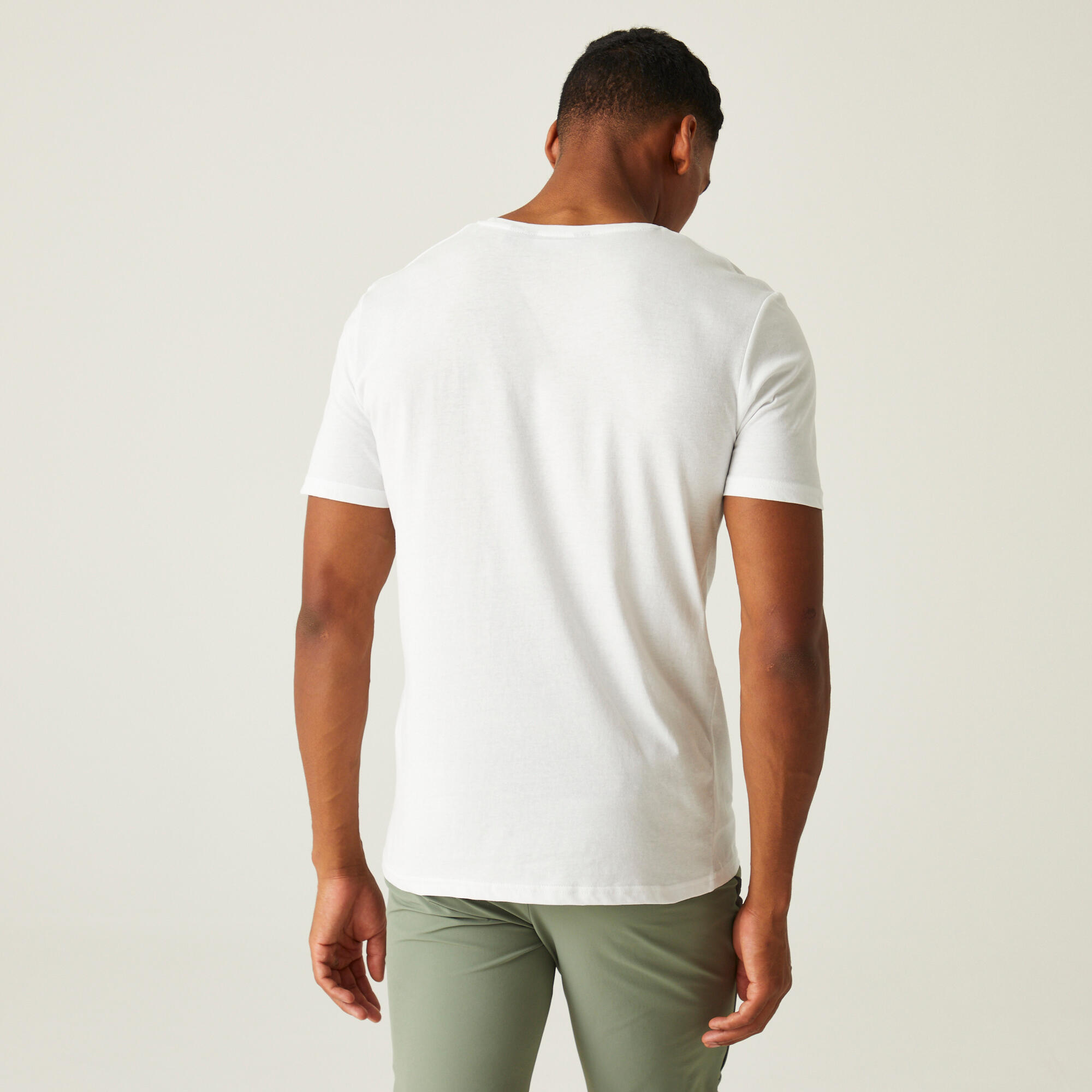 Tait Men's Walking Short Sleeve T-Shirt - White 2/5