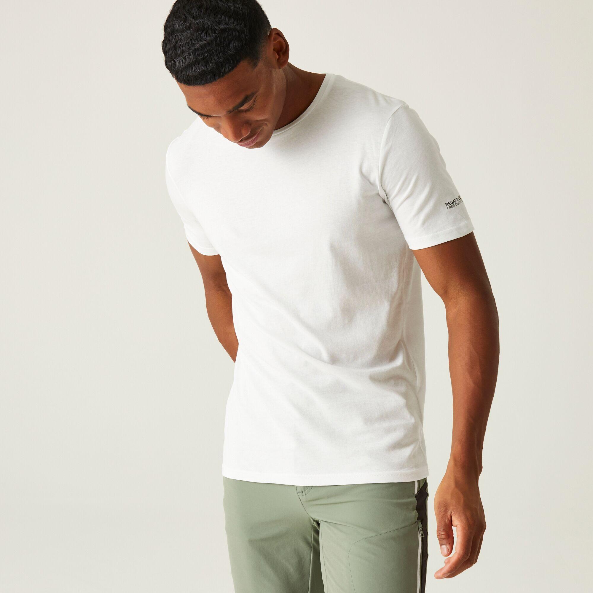 REGATTA Tait Men's Walking Short Sleeve T-Shirt - White