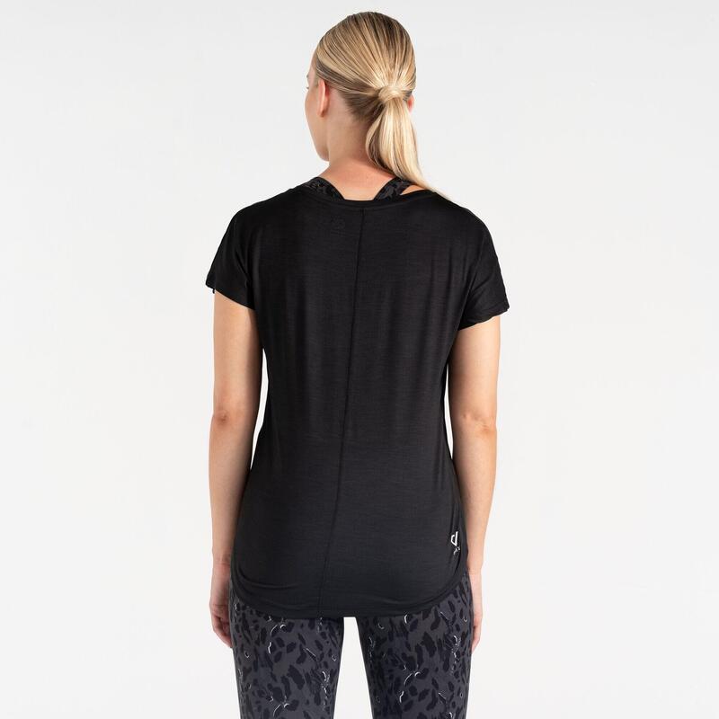 Vigilant Dames Yoga T-shirt - Zwart