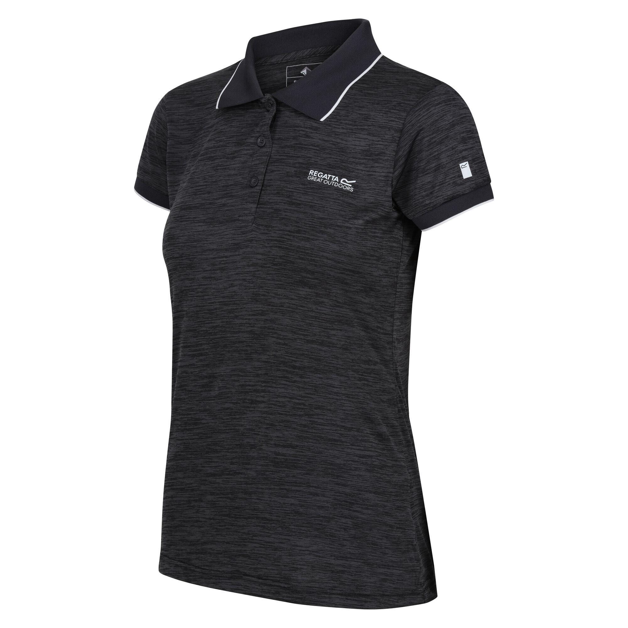 Remex II Women's Walking Short Sleeve T-Shirt - Black 3/6