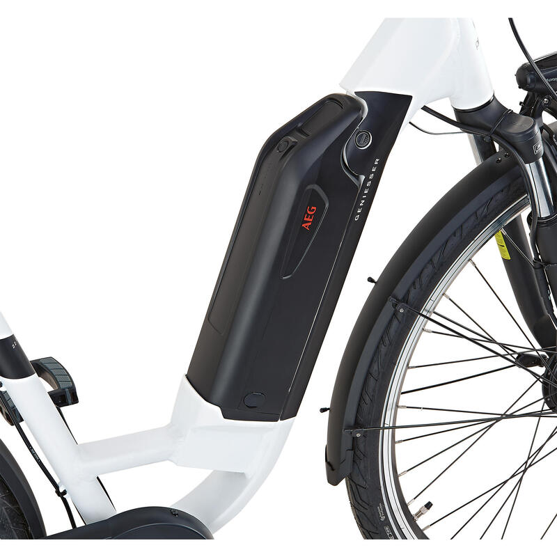 Genieser, Damen E-Bike, City, 28", Nexus 7, 10,4 Ah, weiß