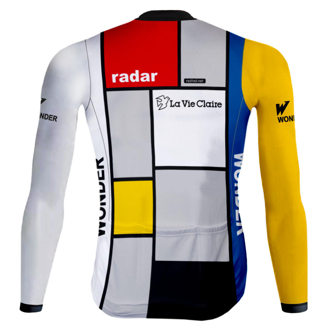 Giacca da ciclismo retrò (pile) La Vie Claire Multicolore – RedTed 2/7