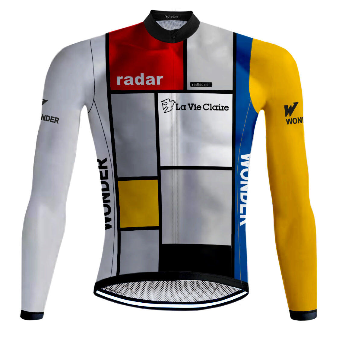 Giacca da ciclismo retrò (pile) La Vie Claire Multicolore – RedTed 1/7