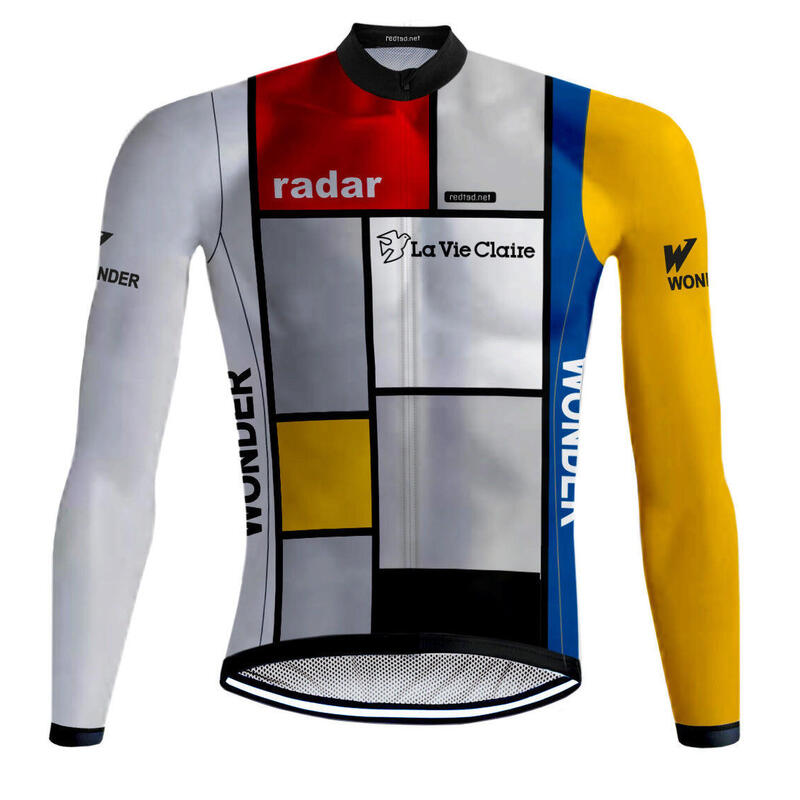 Casaco de ciclismo retro (Fleece) La Vie Claire Multicolorido – RedTed