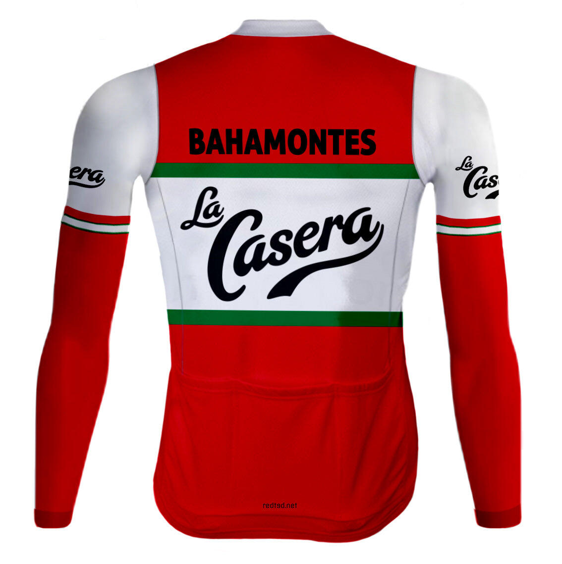 Retro Wielerjack (Fleece) La Casera Rood - RedTed 2/7