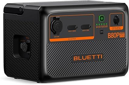 BLUETTI BLUETTI Expansion Battery B80P, 806Wh LiFePO4 Battery for Outdoor Camping