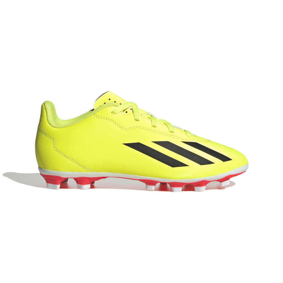 Adidas - Crampons Adidas X Crazyfast Club Fxg Junior Jaune - Chaussures De Football - Blanc|jaune|noir - 37 - Decathlon