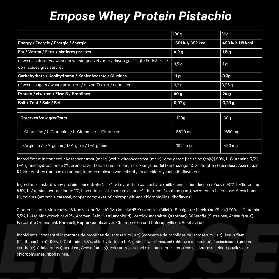 Whey Protein - Eiwit Poeder - Pistachio - 908 gram 3/3