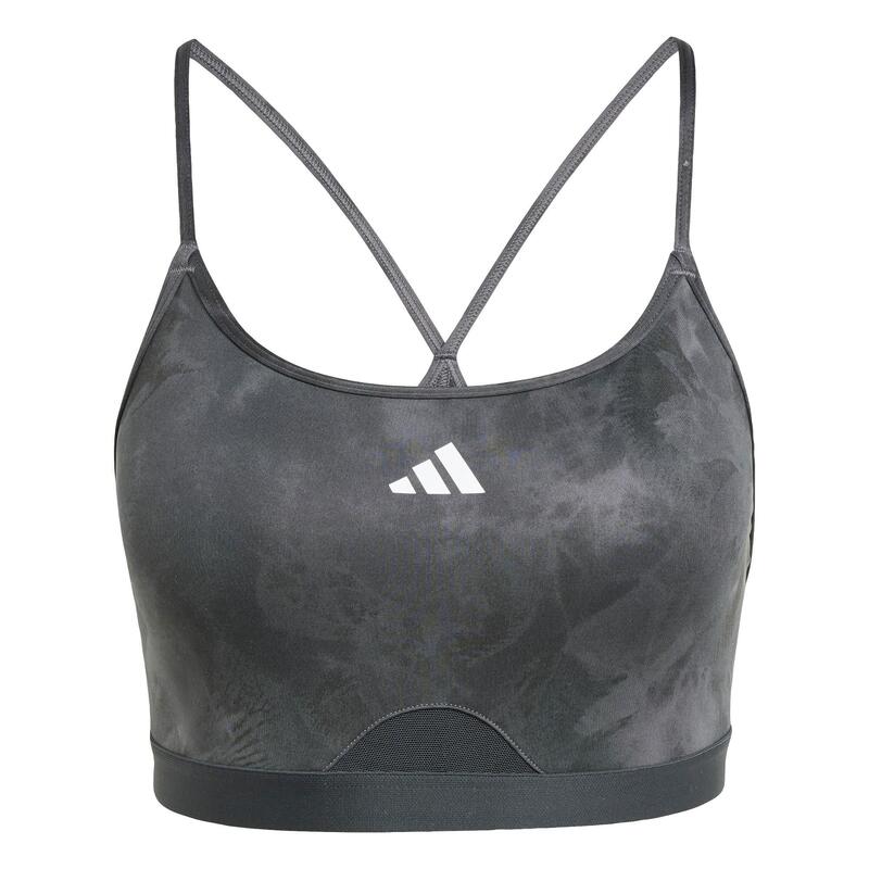 Brassière de training imprimé floral tie-dye Aeroreact Essentials Maintien léger