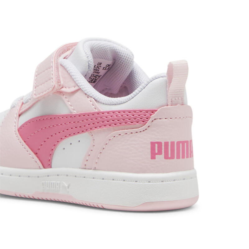 Rebound V6 Lo Sneakers Kinder PUMA White Fast Pink Whisp Of