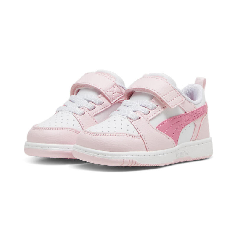 PUMA Rebound v6 Lo sneakers voor peuters PUMA White Fast Pink Whisp Of