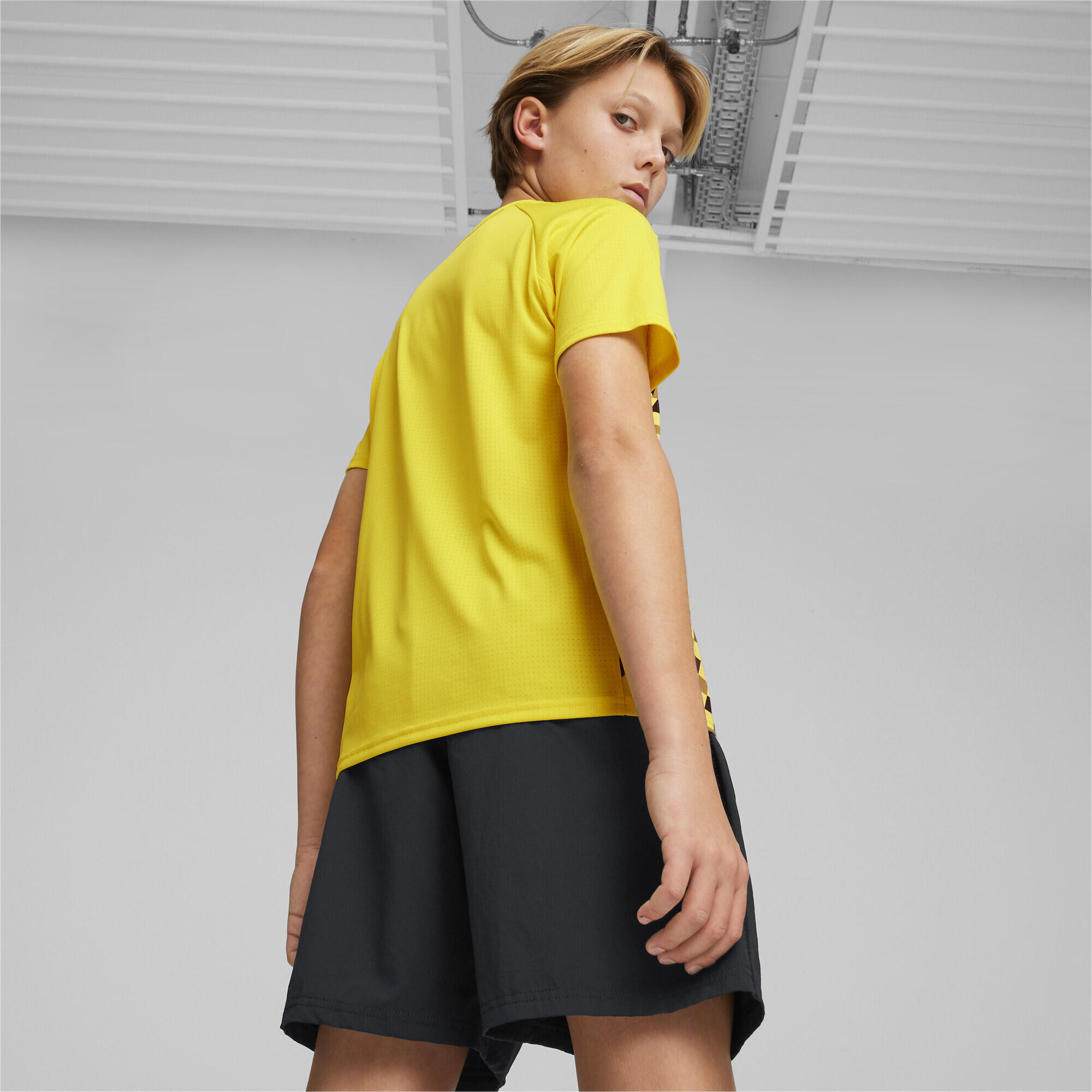 Camiseta prepartido Borussia Dortmund Niño PUMA Cyber Yellow Black 5/6