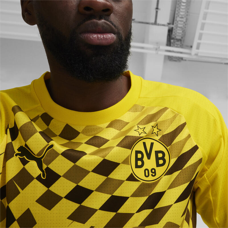 Borussia Dortmund Pre-match voetbalshirt PUMA Cyber Yellow Black