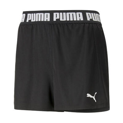 Korte broek puma train all day knit 3 short. zwart. dames