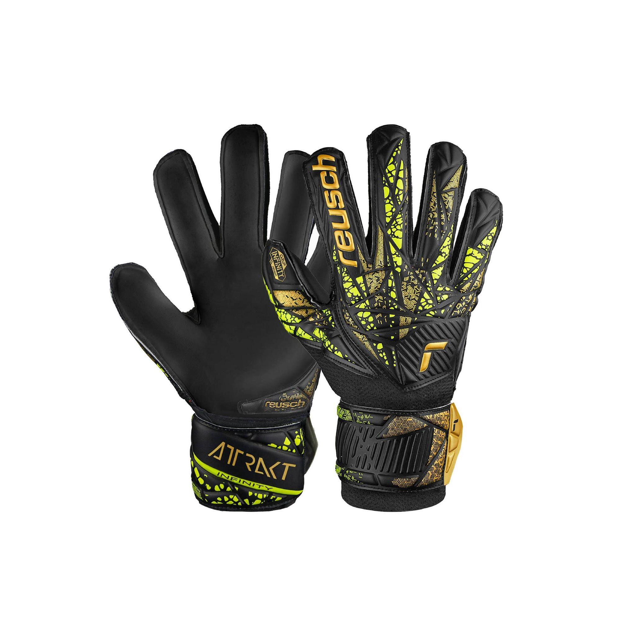 Reusch - Gants De Gardien Enfant Reusch Attrakt Infinity - Gants De Gardien - Jaune|noir - 7 - Decathlon