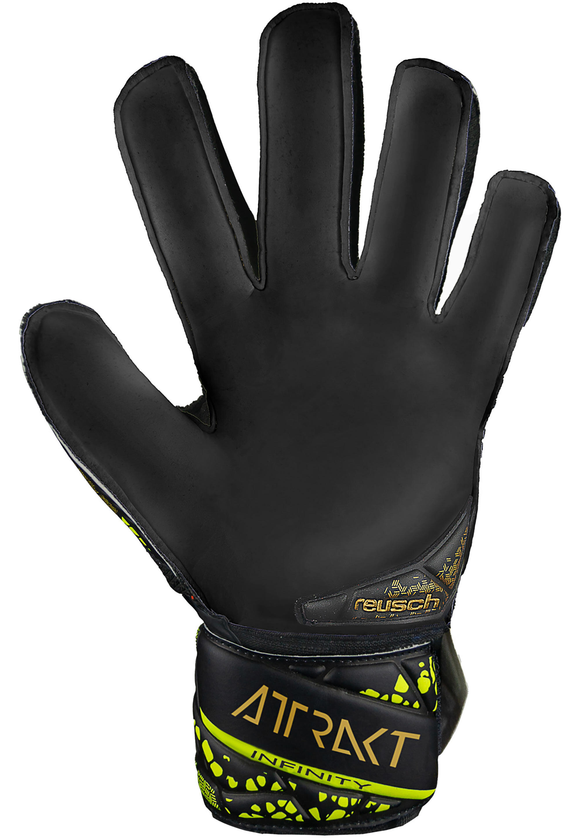 Reusch Attrakt Infinity Finger Support Junior Goalkeeper Gloves 4/7