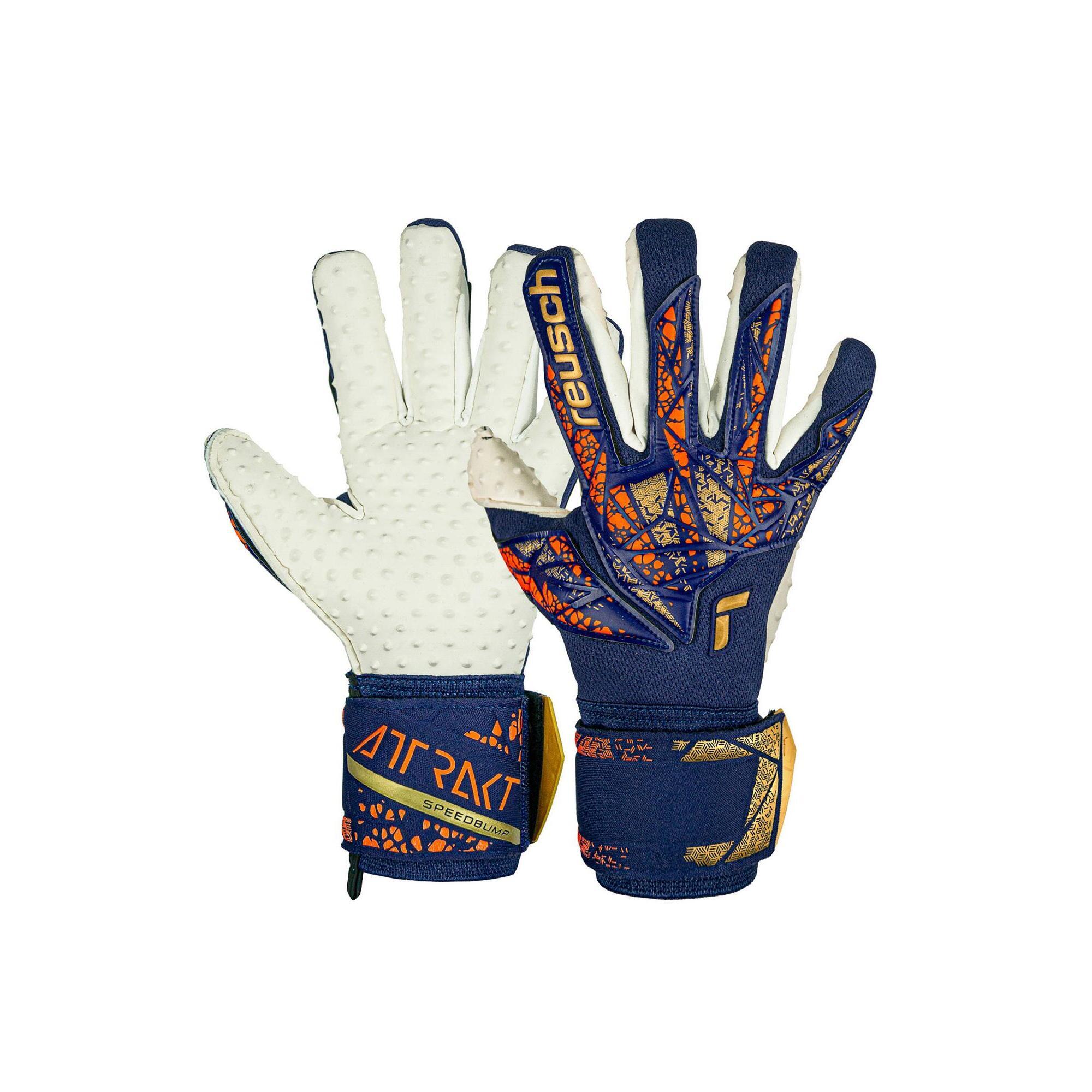 Reusch - Gants De Gardien Reusch Attrakt Speedbump - Gants De Gardien - Bleu|jaune - 8 À 10 Ans - Decathlon