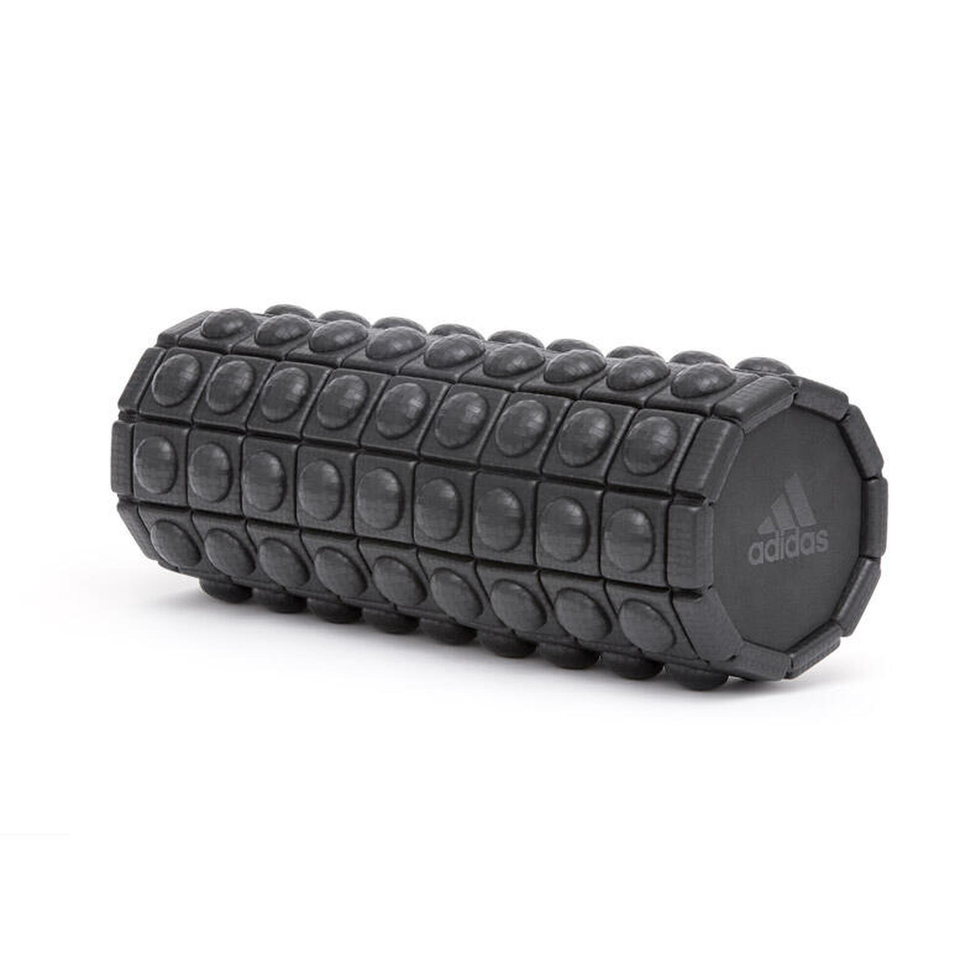 Adidas getextureerde foam roller zwart 33cm