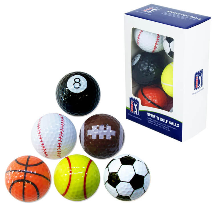 PGA TOUR PGA TOUR Fun Sport Golf Balls (Set of 6)