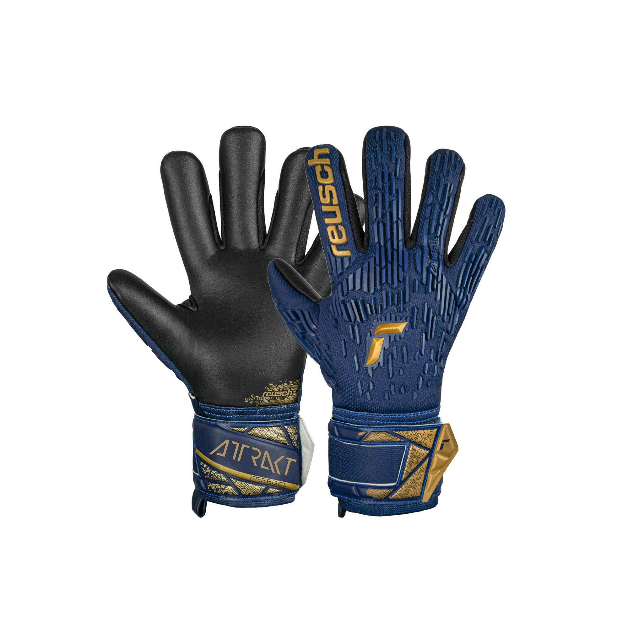Reusch - Gants De Gardien Reusch Attrakt Freegel Silver - Gants De Gardien - Bleu|jaune -  8 À 10 Ans - Decathlon