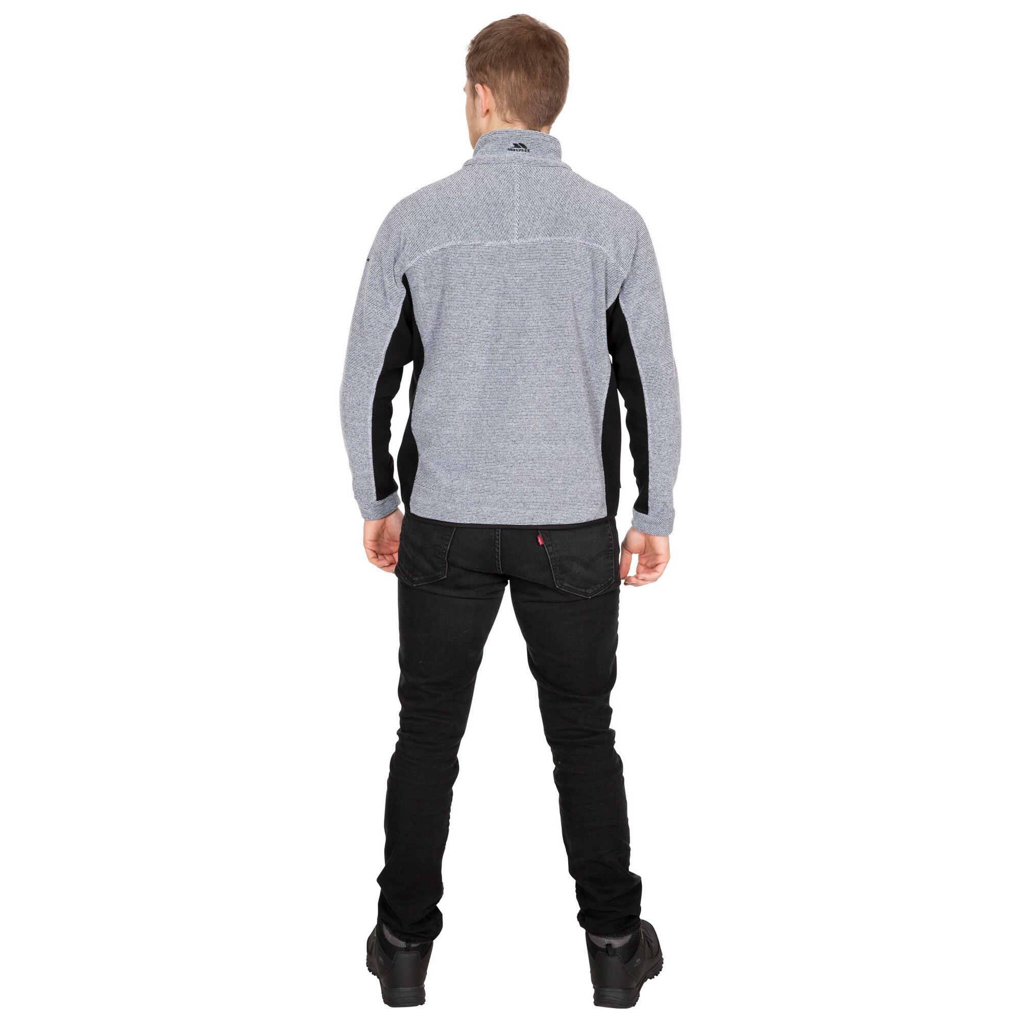 Giacca In Pile Uomo Trespass Jynx Strisce Platino 2/5