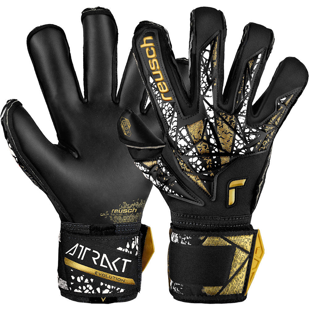 REUSCH Reusch Attrakt Gold X Evolution Cut Finger Support Goalkeeper Gloves