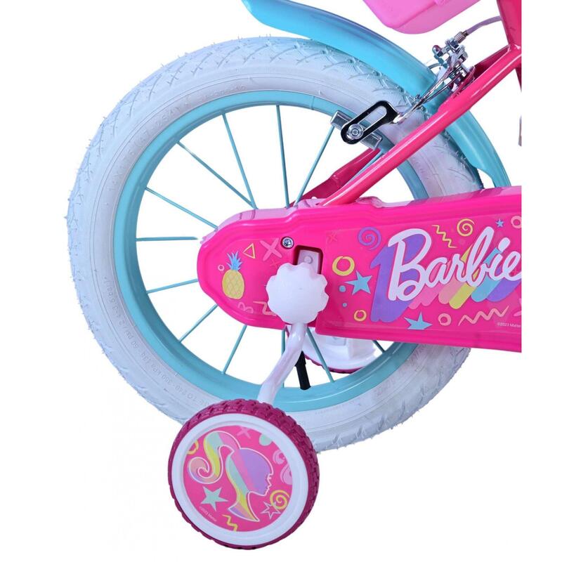 VOLARE BICYCLES Kinderfahrrad  Barbie 14  Zoll, ohne Rücktrittbremse