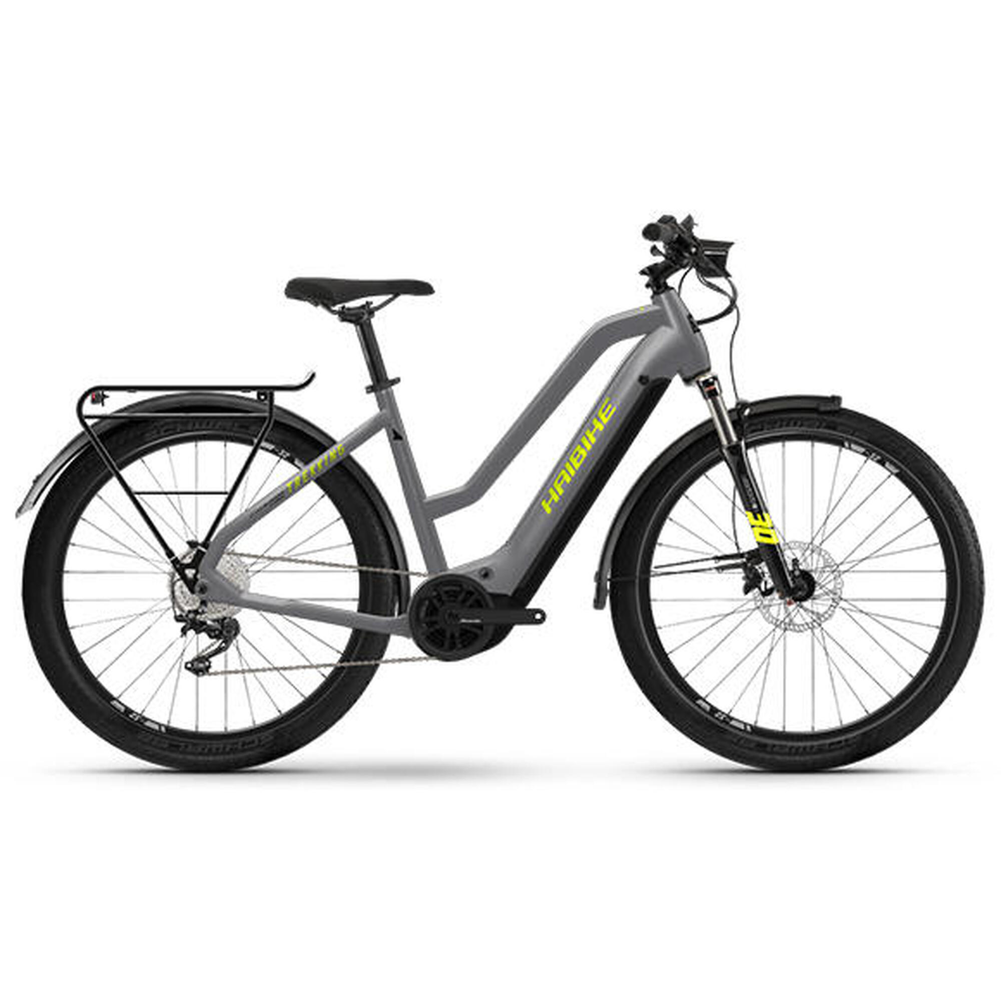 Haibike Trekking 6 Damen 10 Gang Elektrorad i630 Yamaha e-bike RH 44/S grau