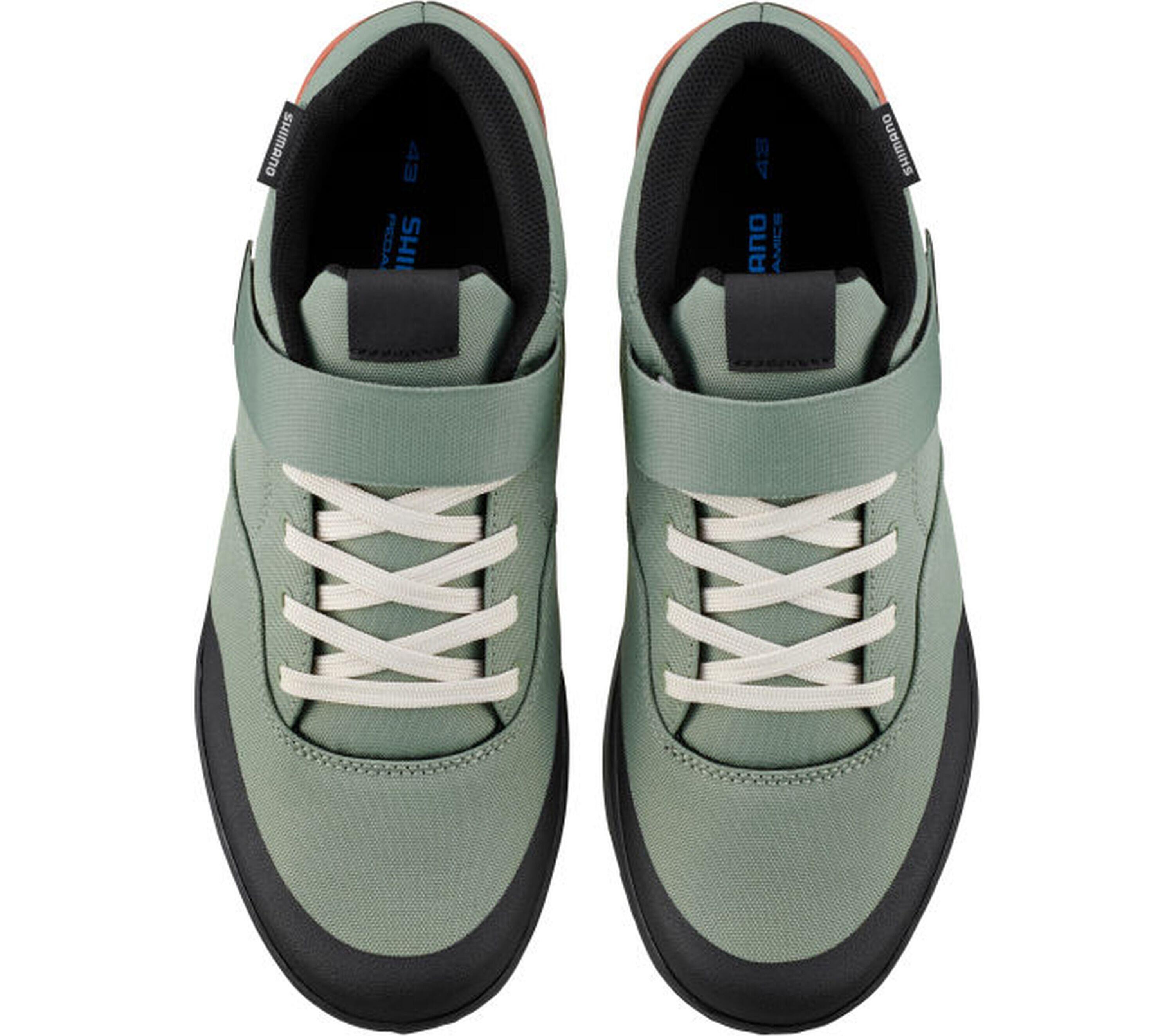 MTB - Scarpe da bicicletta GE500, verde chiaro 3/4