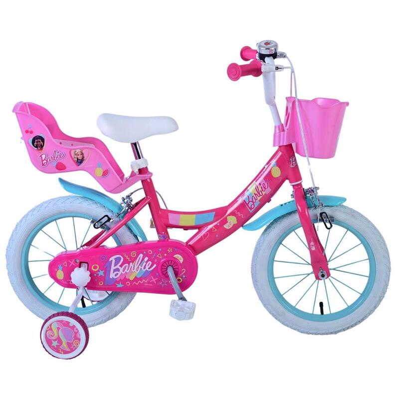 VOLARE BICYCLES Kinderfahrrad  Barbie 14  Zoll, ohne Rücktrittbremse
