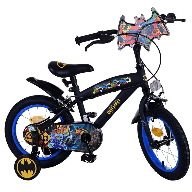 VOLARE BICYCLES Kinderfiets Batman 14 inch, zonder terugtraprem