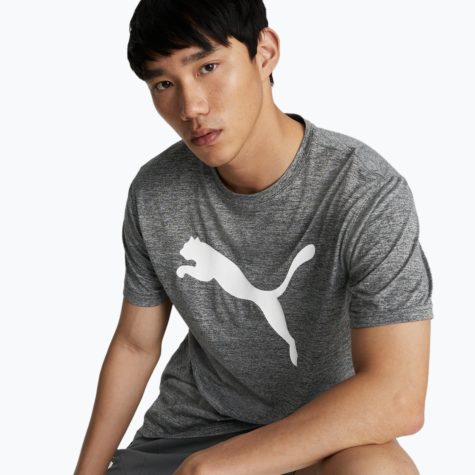 PUMA PUMA Herren Shirt TRAIN FAV HEATHER CAT TEE 3/6