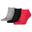 Chaussettes INVISIBLE Adulte (Noir / Rouge / Gris)