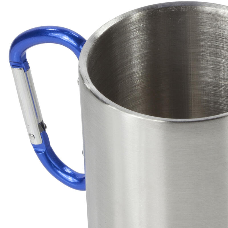 Mug En Acier Avec Poignée Mousqueton (Argent)