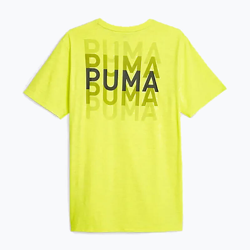 Tricou fitness bărbați Graphic Tee Puma Fit galben
