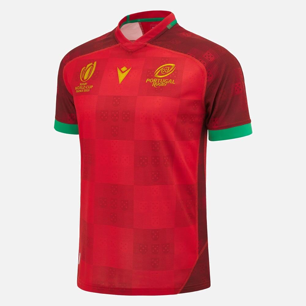 MACRON Maglia Replica Casa Portogallo Rugby World Cup 2023 Rossa