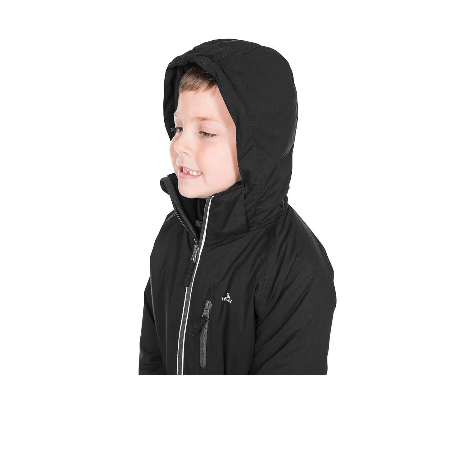 Cornell II Jacke wasserfest Kinder Schwarz 3/4
